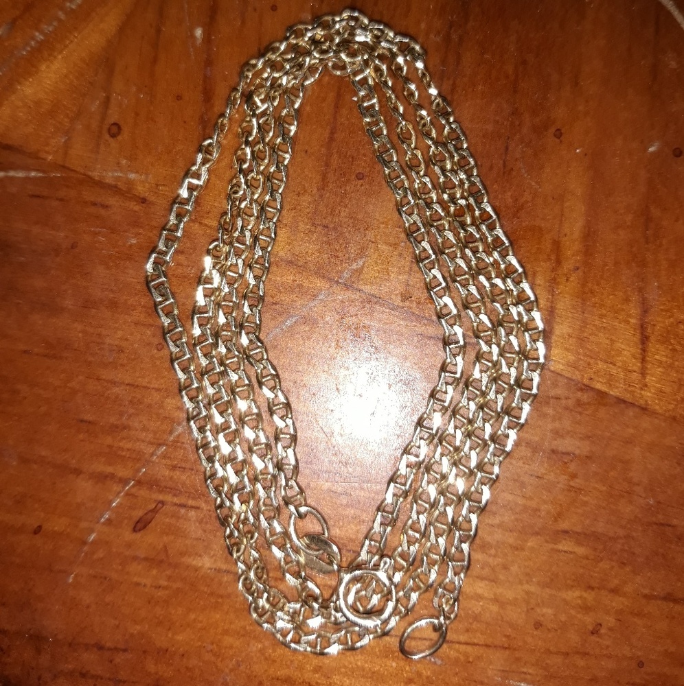 21inch solid 14k Gucci Mariner Anchor chain 2mm